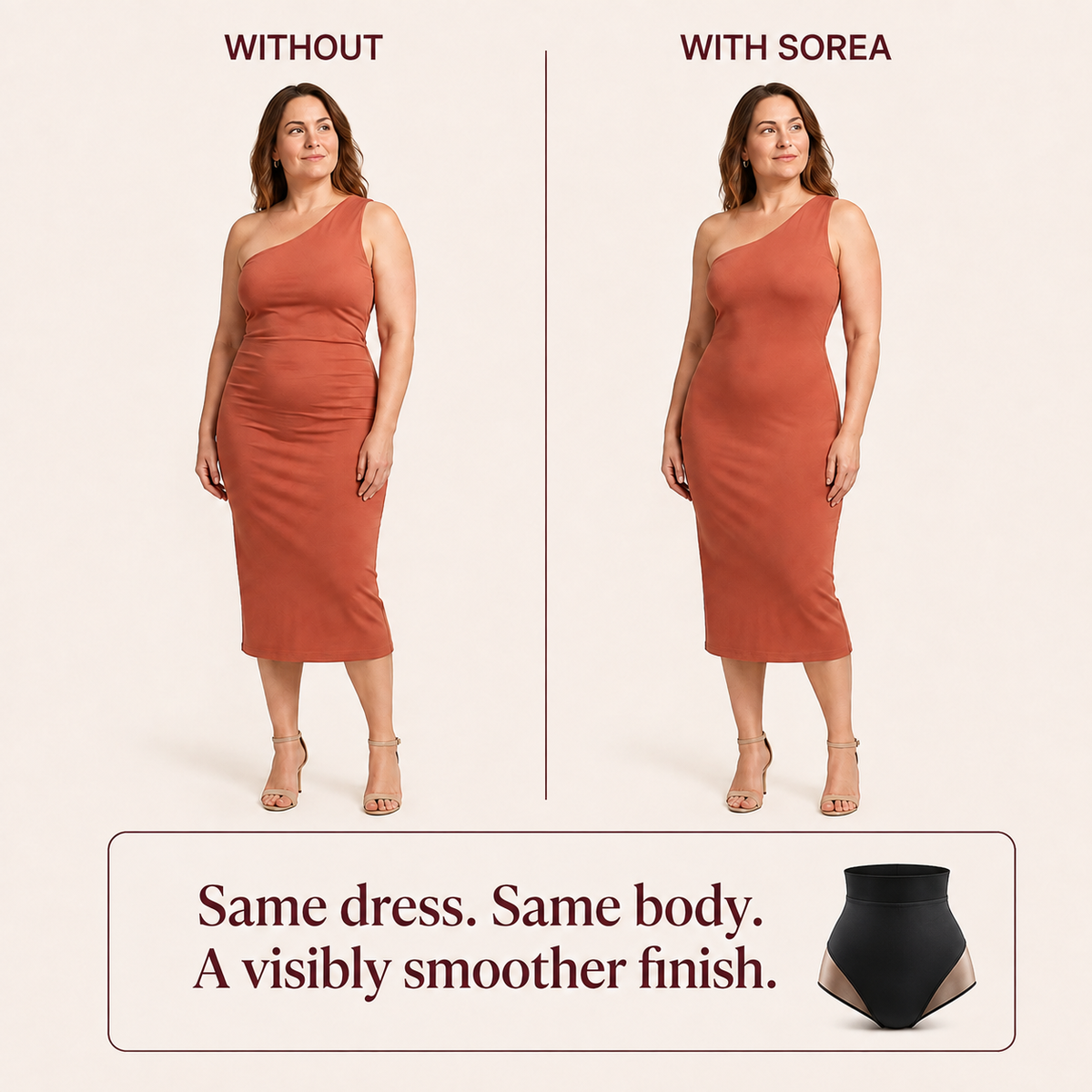 Sorea Sculpting Support Brief - fini lisse sous une robe