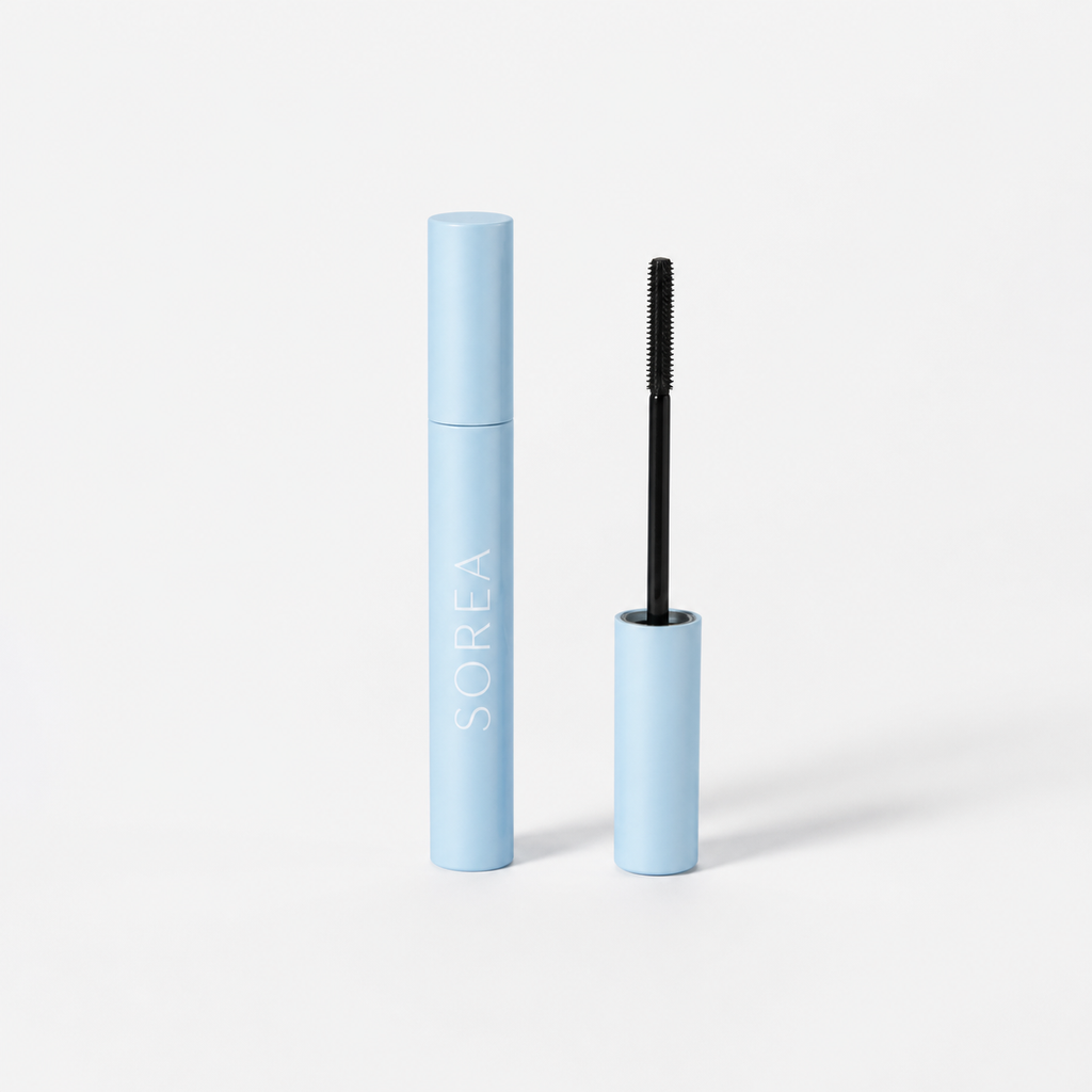 LashRenew Mascara in pale blue packaging with precision wand
