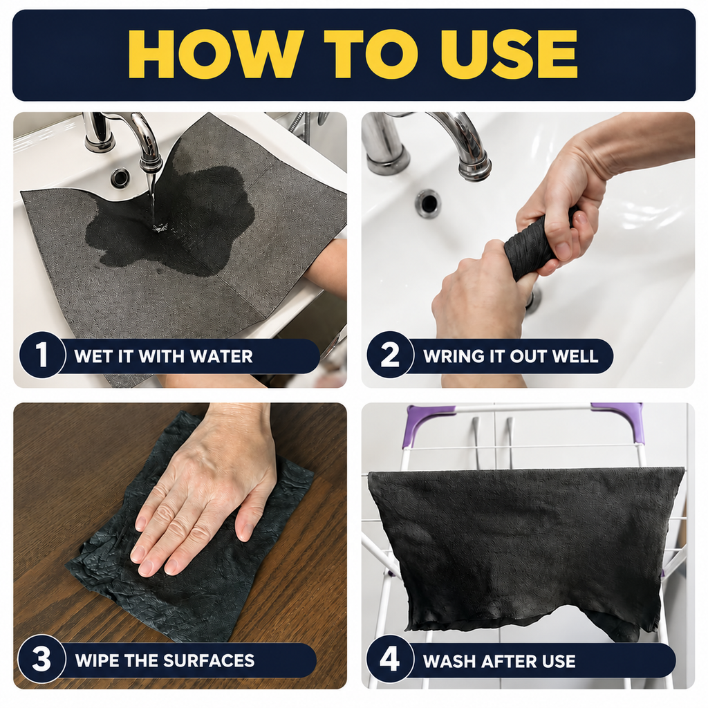 How to use Sorea Magic Cleaning Cloths